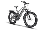 Emmo GWild Electric Mountain Bike Full-Suspension Fat Ebike Grey Front