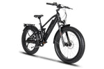 Emmo GWild Electric Mountain Bike Full-Suspension Fat Ebike Black Front