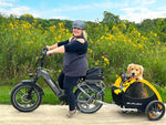 Himiway-Big-Dog-Electric-Cargo-Commuter-E-Bike-Lady-Cycling-with-Dog-Trailer