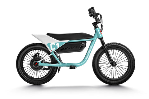 Himiway-C1-E-Bike-for-Kids-Childrens-Toy-Cyan-Blue-Right-Side