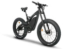 Emmo Oxe Electric Mountain Bike Full Suspension E Fat Bike Black Front