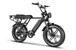 Emmo Paralo C Electric Moped EBike With Fat Bike Tires Black Front