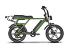 Emmo Paralo Pro 2.0 Electric Moped EBike With Fat Bike Tires Green Side