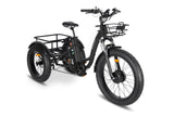 Emmo Trobic C Electric Bike Cargo Tricycle Ebike Fat Tires Black Right